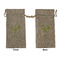 Margarita Lover Large Burlap Gift Bag - Front & Back (Personalized)