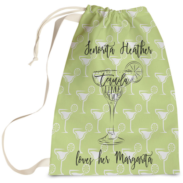 Custom Margarita Lover Laundry Bag - Large (Personalized)