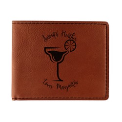 Margarita Lover Leatherette Bifold Wallet (Personalized)