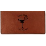 Margarita Lover Leatherette Checkbook Holder (Personalized)