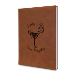 Margarita Lover Leather Sketchbook - Small - Double Sided (Personalized)