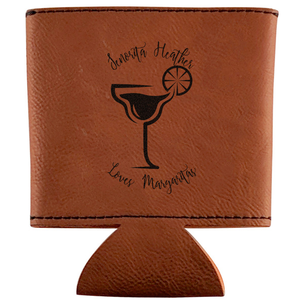 Custom Margarita Lover Leatherette Can Sleeve (Personalized)