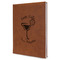 Margarita Lover Leatherette Journal - Large - Single Sided - Angle View