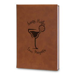 Margarita Lover Leatherette Journal - Large - Double Sided (Personalized)