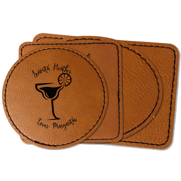 Custom Margarita Lover Faux Leather Iron On Patch (Personalized)