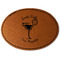 Margarita Lover Faux Leather Iron On Patch - Oval (Personalized)