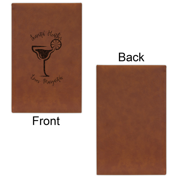 Margarita Lover Leatherette Sketchbooks - Small - Single Sided - Front & Back View
