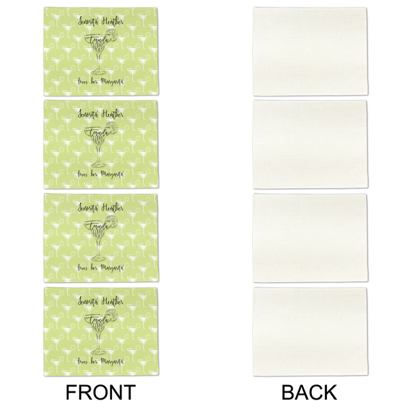 Margarita Lover Linen Placemat - APPROVAL Set of 4 (single sided)