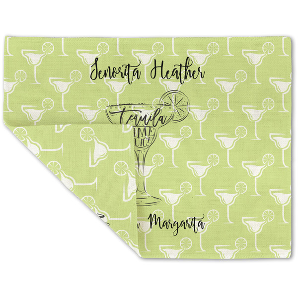 Custom Margarita Lover Double-Sided Linen Placemat - Single w/ Name or Text