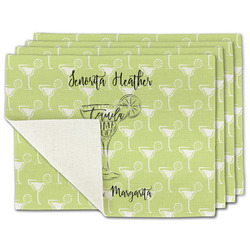 Margarita Lover Single-Sided Linen Placemat - Set of 4 w/ Name or Text