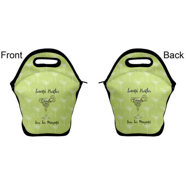 Margarita Lover Lunch Bag - Front and Back
