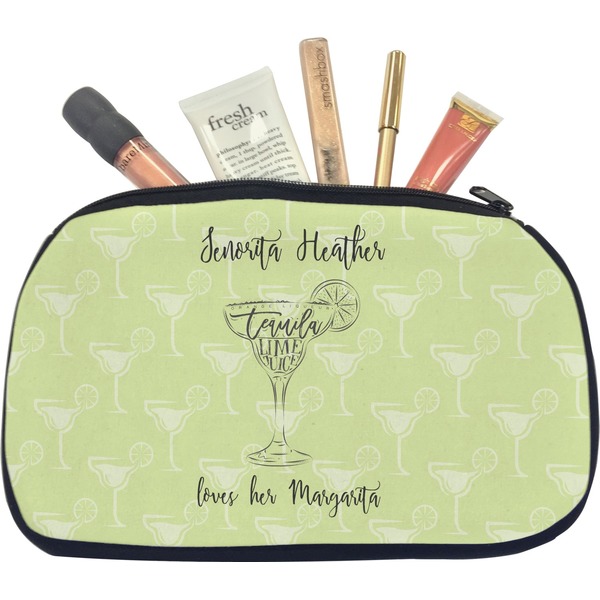 Custom Margarita Lover Makeup / Cosmetic Bag - Medium (Personalized)