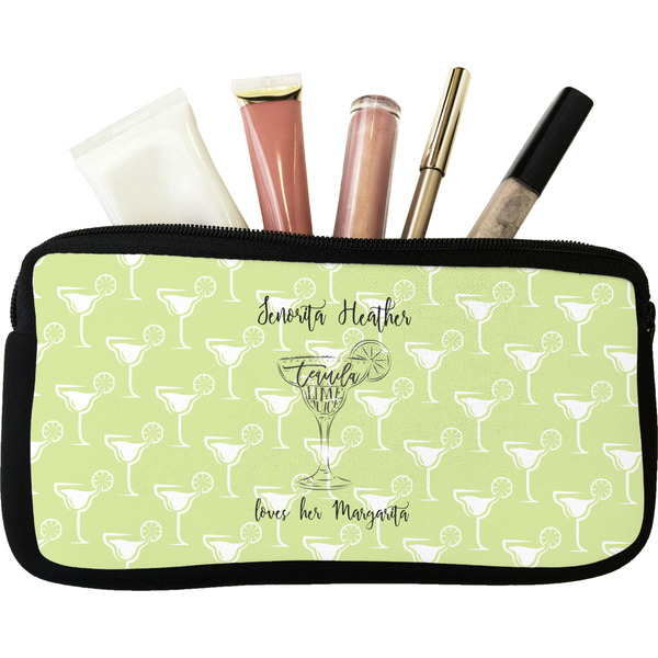 Custom Margarita Lover Makeup / Cosmetic Bag - Small (Personalized)