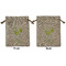Margarita Lover Medium Burlap Gift Bag - Front & Back (Personalized)