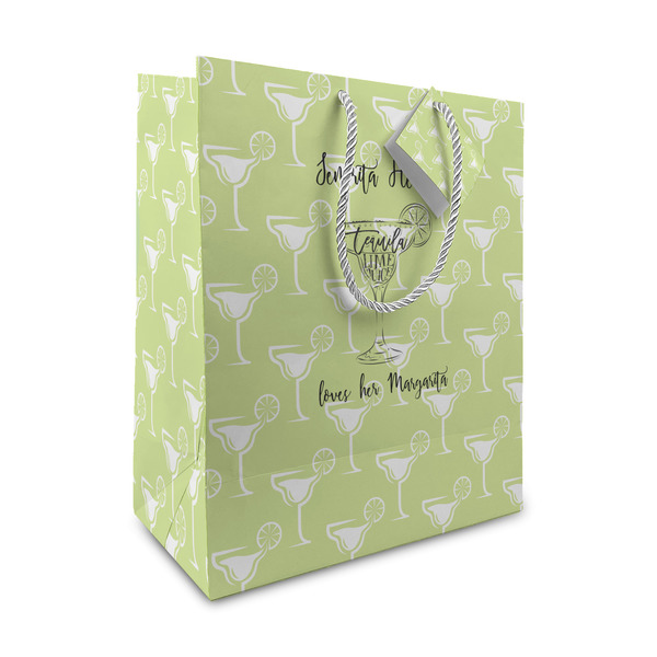 Custom Margarita Lover Medium Gift Bag (Personalized)
