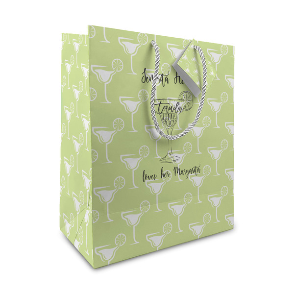 Custom Margarita Lover Medium Gift Bag (Personalized)