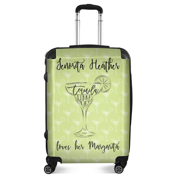 Custom Margarita Lover Suitcase - 24" Medium - Checked (Personalized)