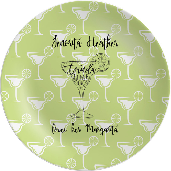 Custom Margarita Lover Melamine Salad Plate - 8" (Personalized)