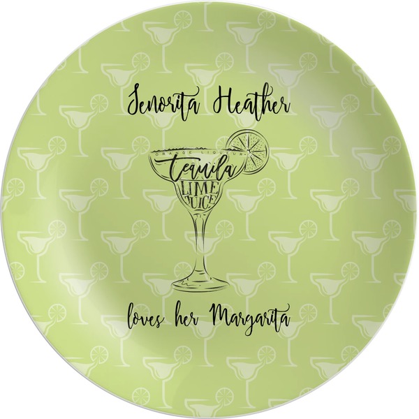 Custom Margarita Lover Melamine Plate (Personalized)