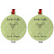 Margarita Lover Metal Ball Ornament - Front and Back