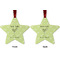 Margarita Lover Metal Star Ornament - Front and Back
