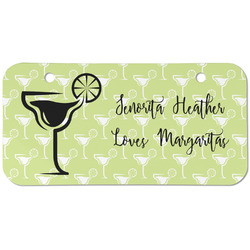 Margarita Lover Mini/Bicycle License Plate (2 Holes) (Personalized)