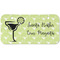 Margarita Lover Mini/Bicycle License Plate (2 Holes) (Personalized)