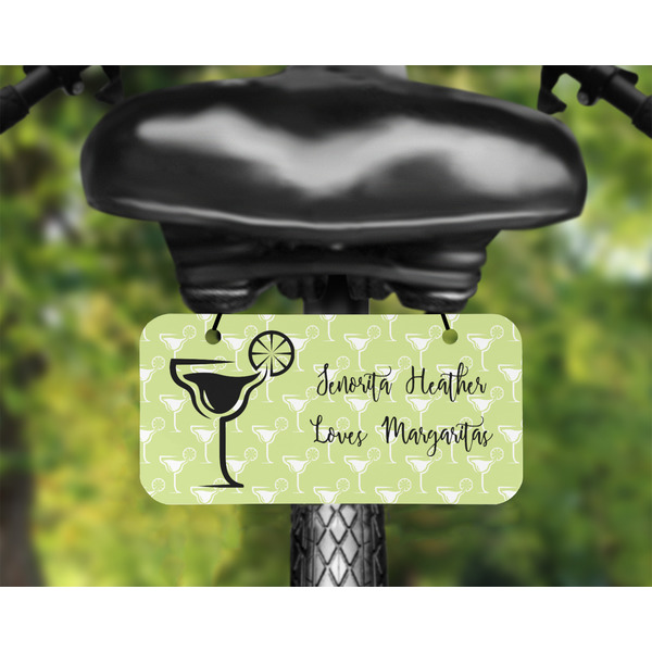 Margarita Lover Mini License Plate on Bicycle - LIFESTYLE Two holes