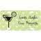 Margarita Lover Mini / Bicycle License Plate (4 Holes) (Personalized)