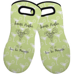 Margarita Lover Neoprene Oven Mitts - Set of 2 w/ Name or Text