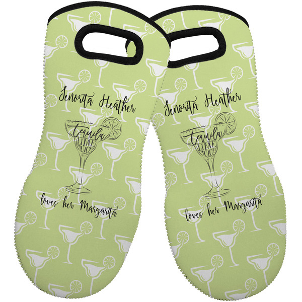 Margarita Lover Neoprene Oven Mitt -Set of 2 - Front