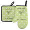 Margarita Lover Left Oven Mitt & Pot Holder Set w/ Name or Text