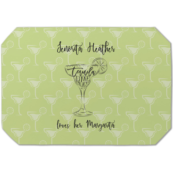 Custom Margarita Lover Dining Table Mat - Octagon (Single-Sided) w/ Name or Text