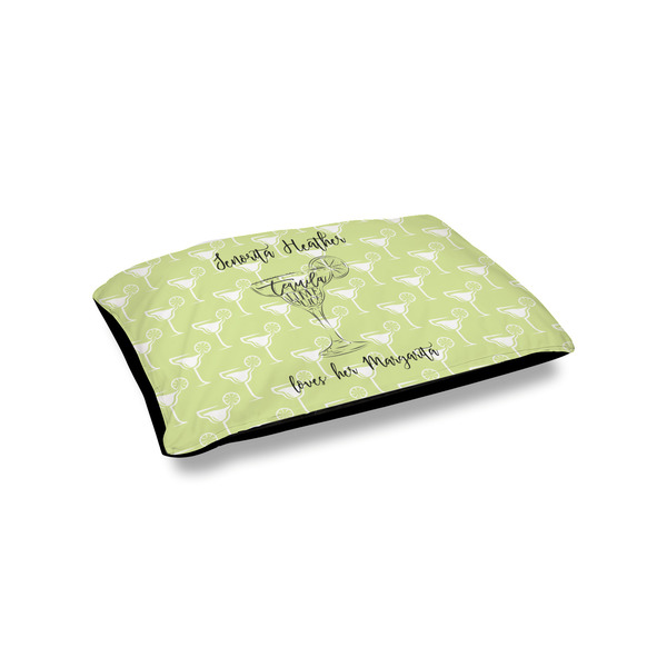 Custom Margarita Lover Outdoor Dog Bed - Small (Personalized)