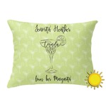 Margarita Lover Outdoor Throw Pillow (Rectangular) (Personalized)