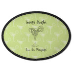 Margarita Lover Iron On Oval Patch w/ Name or Text