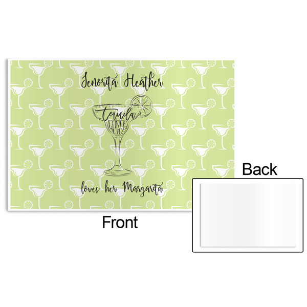 Margarita Lover Disposable Paper Placemat - Front & Back