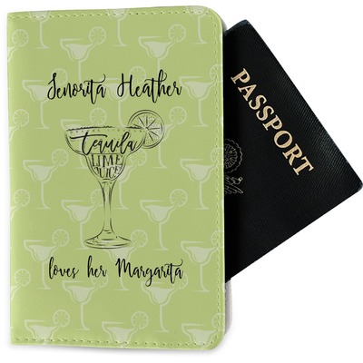 Custom Margarita Lover Passport Holder - Fabric (Personalized)