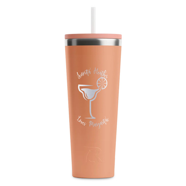 Margarita Lover Peach RTIC Everyday Tumbler - 28 oz. - Front