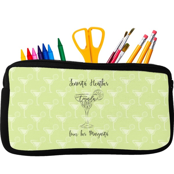 Custom Margarita Lover Neoprene Pencil Case (Personalized)