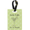 Margarita Lover Plastic Luggage Tag - Rectangular w/ Name or Text
