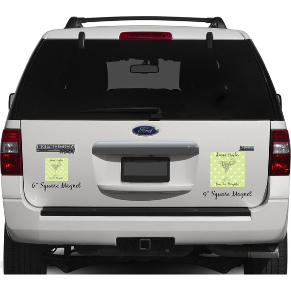 Margarita Lover Personalized Square Car Magnets on Ford Explorer