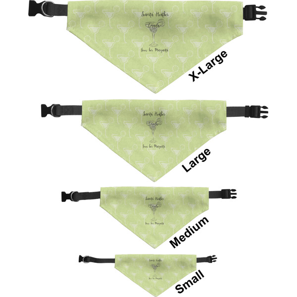 Margarita Lover Pet Bandana Sizes