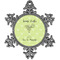 Margarita Lover Vintage Snowflake Ornament (Personalized)