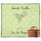 Margarita Lover Picnic Blanket - Flat - With Basket