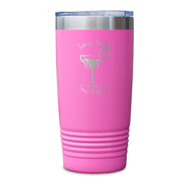 Margarita Lover Pink Polar Camel Tumbler - 20oz - Single Sided - Approval