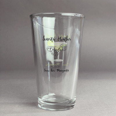 Margarita Lover Pint Glass - Full Color Logo (Personalized)