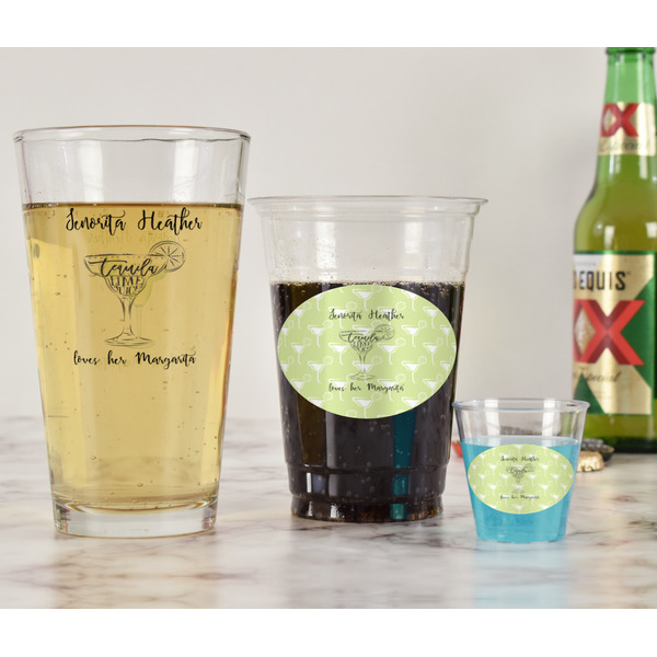 Margarita Lover Pint Glass - Two Content - In Context