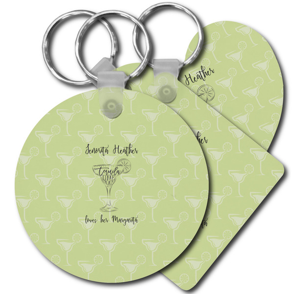 Custom Margarita Lover Plastic Keychain (Personalized)