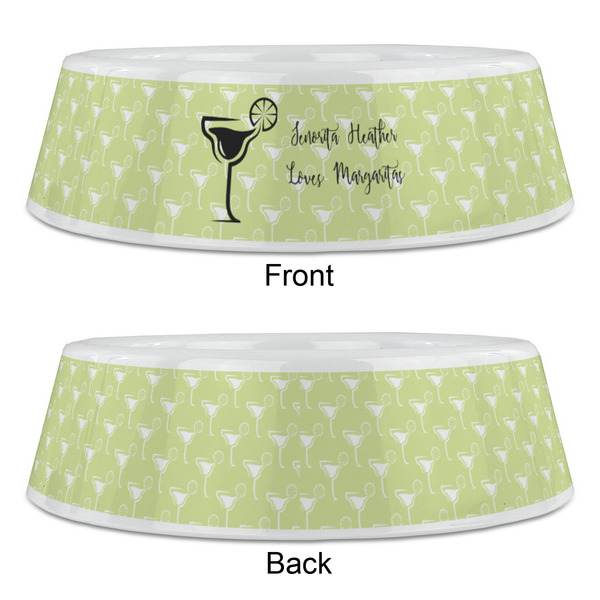 Margarita Lover Plastic Pet Bowls - Large - APPROVAL